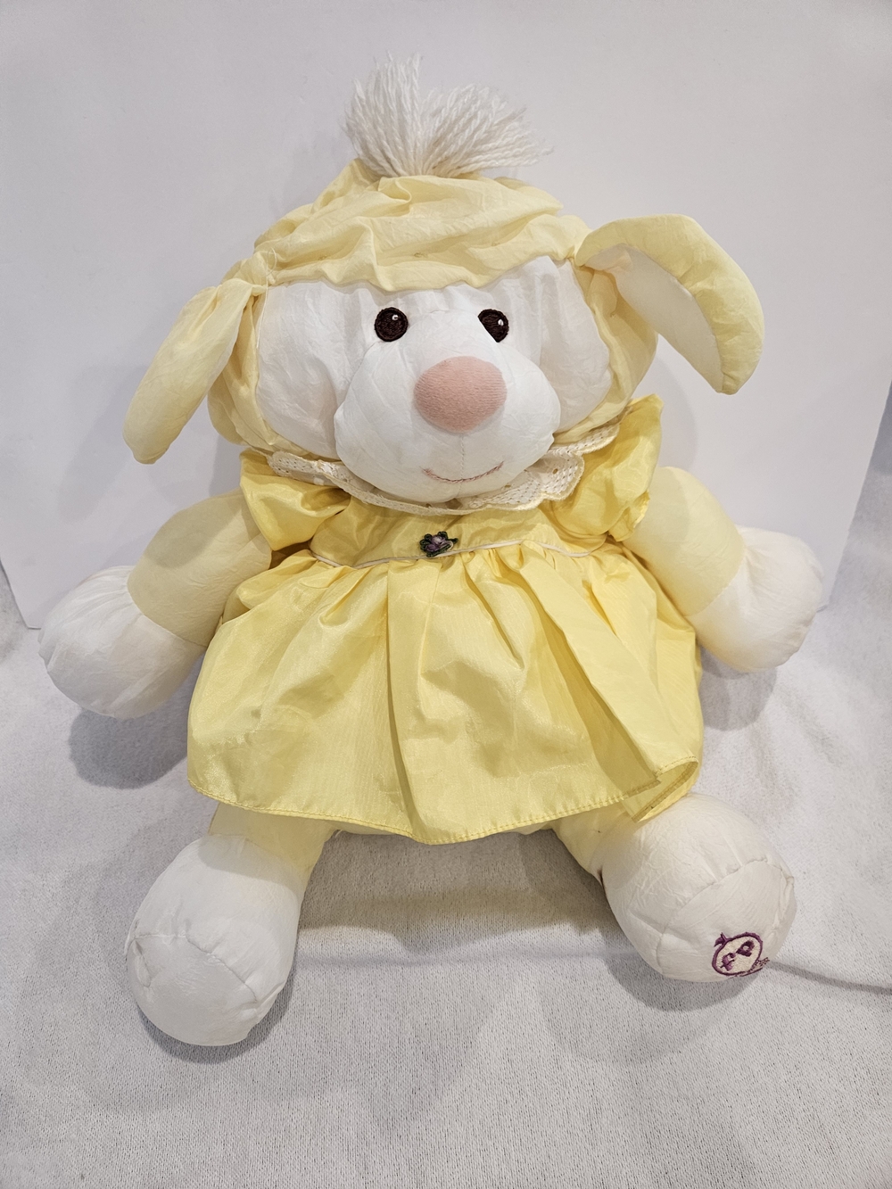 Vintage 1986 Puffalump Yellow Lamb Plush Fisher Price Stuffed Animal puffalumps - Picture 5 of 5
